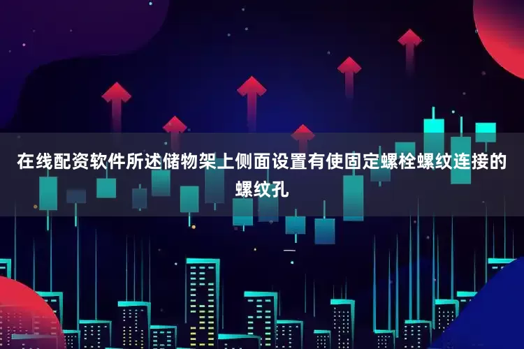 在线配资软件所述储物架上侧面设置有使固定螺栓螺纹连接的螺纹孔